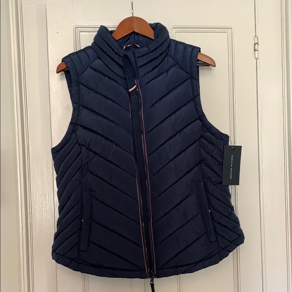 Tommy Hilfiger Women's Navy Quilted Vest
